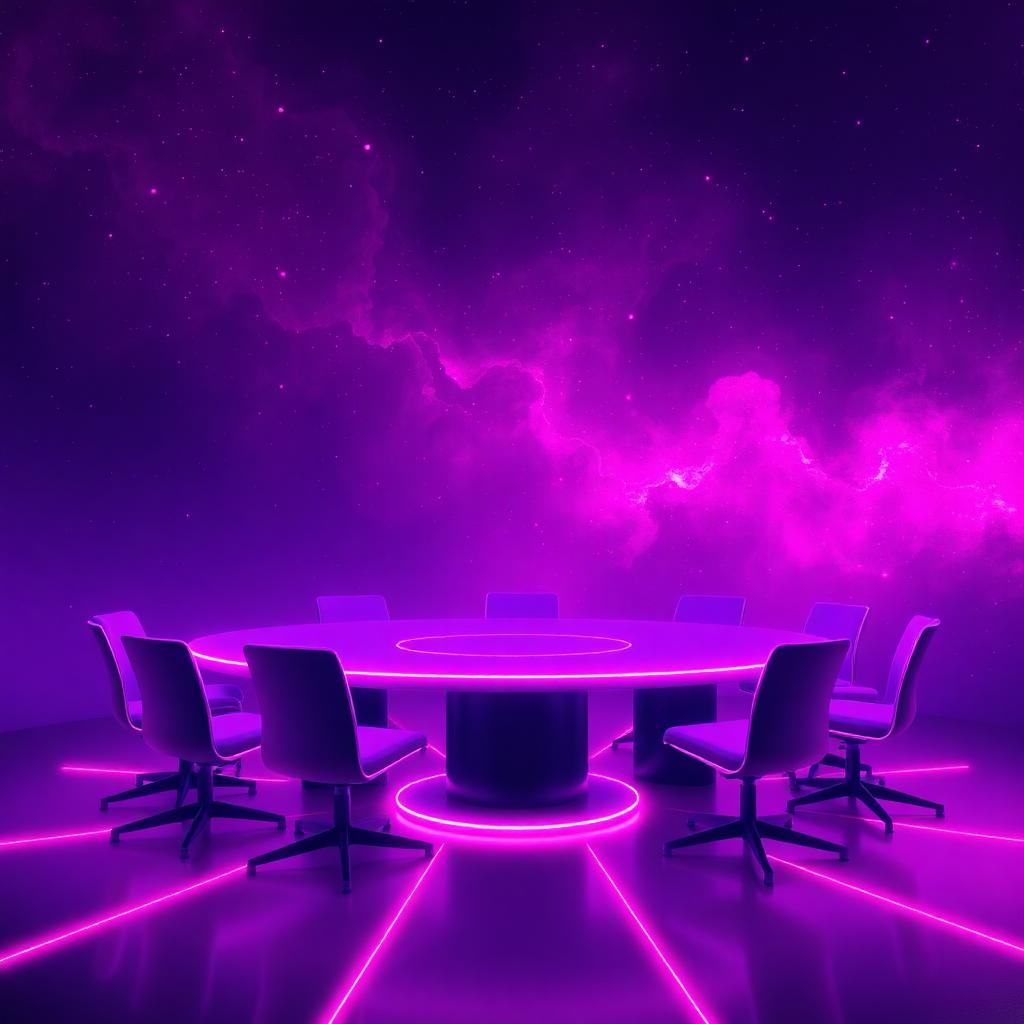 Boardroom with clinical advisors gathered around a table